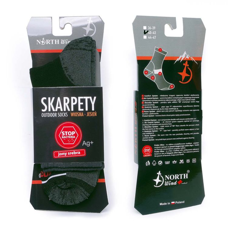 Skarpety North-Wind Rescue Team antybakteryjne na sezon wiosna-jesień