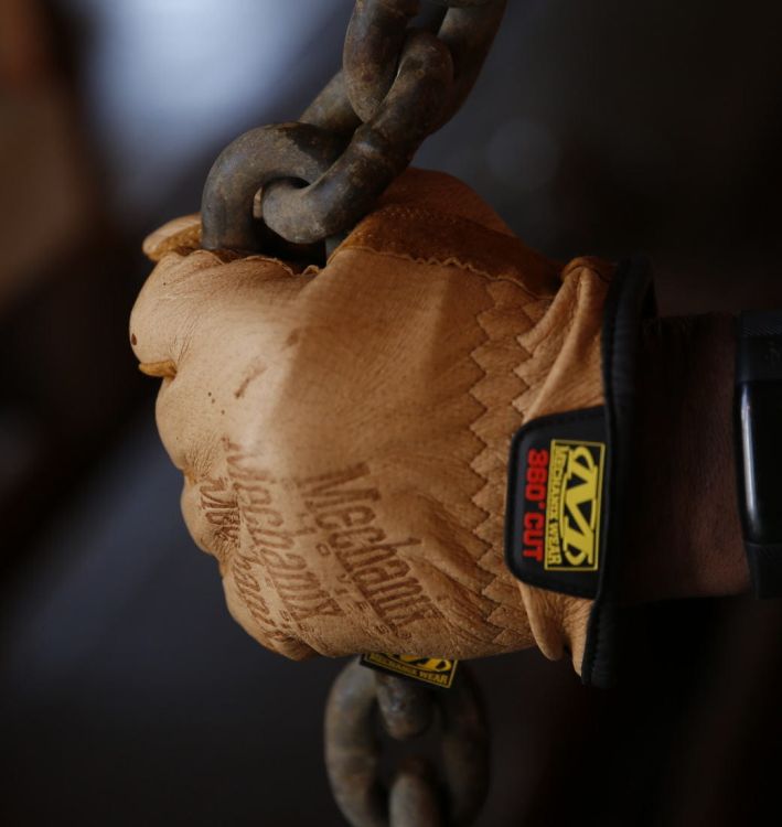 Rękawice Mechanix DuraHide® Driver F9-360 TAN