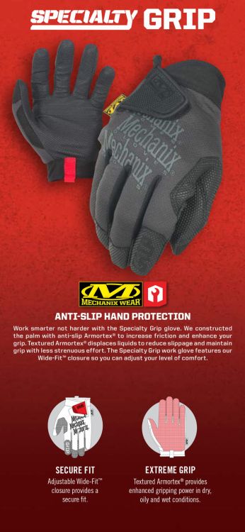 Rękawice Mechanix Specialty Grip BLACK