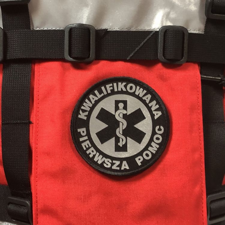 Apteczka plecakowa z wyposażeniem AP20/3P CORDURA odblaskowa czarna