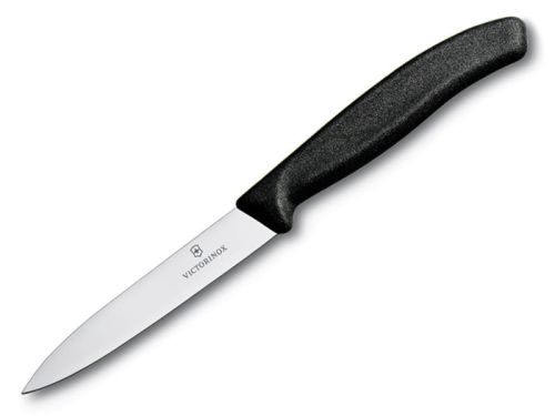 Nóż Victorinox do jarzyn, gładki, 10 cm, czarny