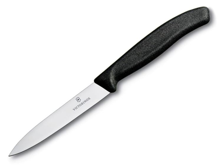 Nóż Victorinox do jarzyn, gładki, 10 cm, czarny