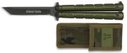 Nóż motylek K25 36249 Balisong Green
