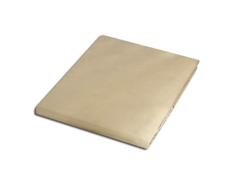 Prześcieradło satyna bawełniana krem 155/160x200