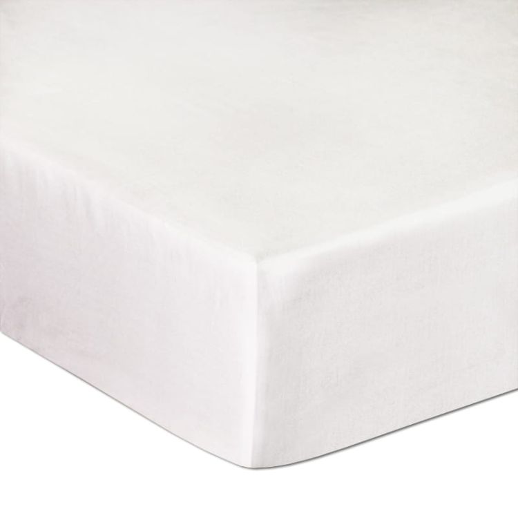 Prześcieradło satyna bawełniana z gumką biały 603/160x200