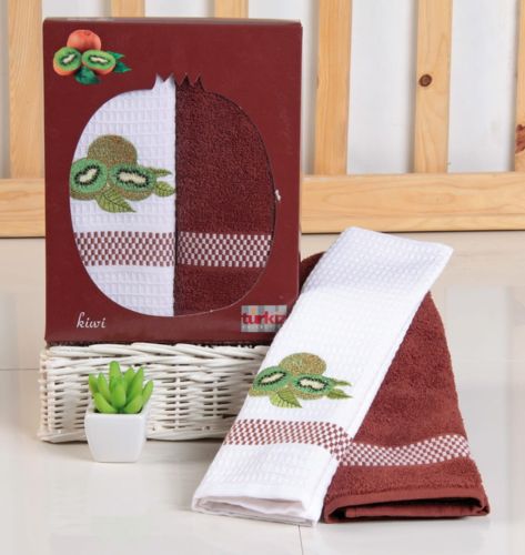 Ręcznik T Bawełna FRUTTA/T28015/F brąz. (P) 2x 50x70 kpl.