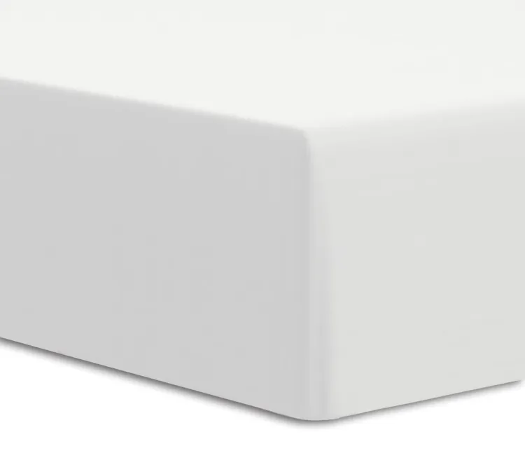 Prześcieradło jersey elastan z gumką WHITE/BIAŁY/90x200x30