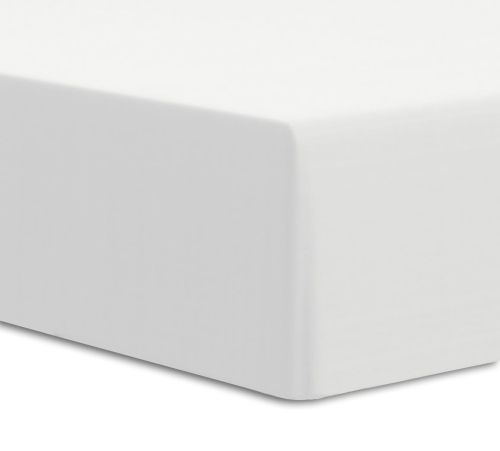 Prześcieradło jersey elastan z gumką WHITE/BIAŁY/160x200x30
