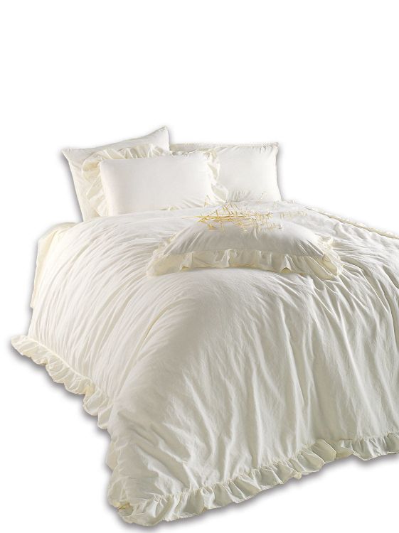 Pościel bawełniana SNOW WHITE/200x220(P) STONEWASHED