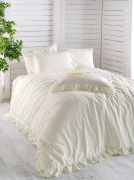 Pościel bawełniana SNOW WHITE/200x220(P) STONEWASHED