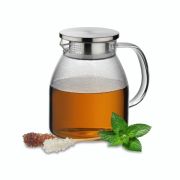 Dzbanek Kela, szkło borokrzemowe/stal nierdzewna, 1,2 l