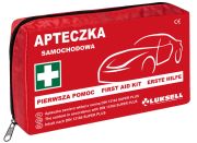 Apteczka samochodowa w nylonie DIN 13164 PLUS z wyposażeniem