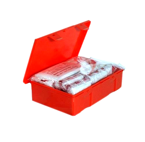 Apteczka pierwszej pomocy AP DIN 13164 PLUS w pudełku ze stelażem