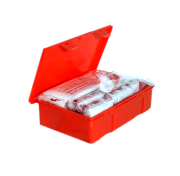 Apteczka pierwszej pomocy AP DIN 13157 PLUS w pudełku ze stelażem