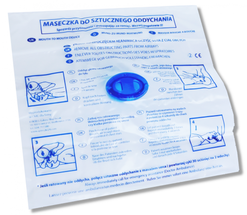 Maseczka - ustnik do sztucznego oddychania M-1
