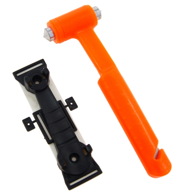 Młotek bezpieczeństwa ratunkowy do szyby i pasów