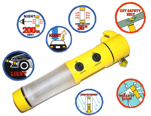 Latarka ratunkowa - życia 4w1 wodoodporna