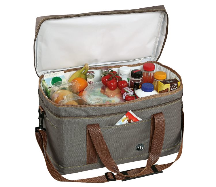 Torba termiczna piknikowa Cilio, 46x23x26 cm, 25 l, szara