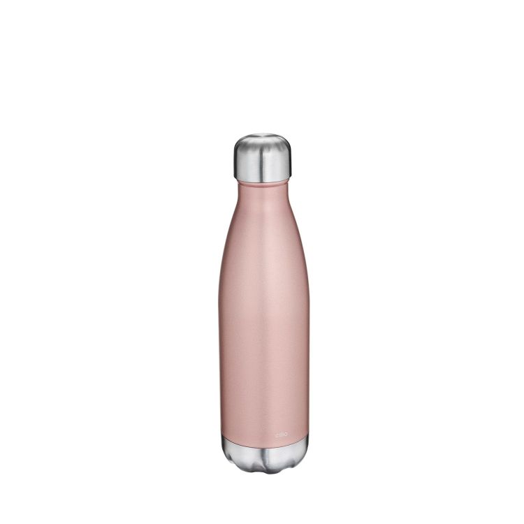 butelka termiczna, stal nierdzewna, różowe złoto, 500 ml