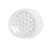 zestaw talerzy piknikowych, 2 szt., przezroczysty akryl, śred. 26 cm