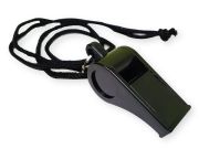 Gwizdek plastikowy czarny