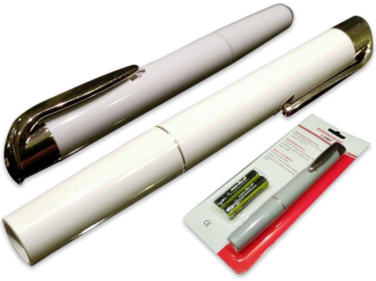 Latarka lekarska diagnostyczna HS-401F szara