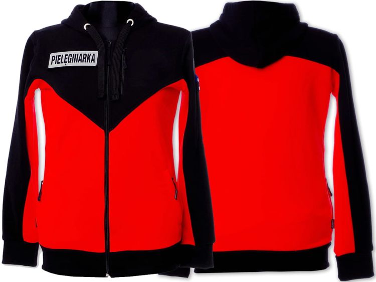 Bluza ratownicza FLUO damska rozpinana z kapturem North-Wind funkcyjna