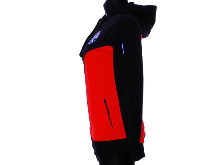 Bluza ratownicza FLUO damska rozpinana z kapturem North-Wind funkcyjna z logo