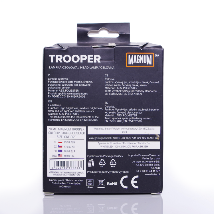 Latarka czołowa Magnum Trooper