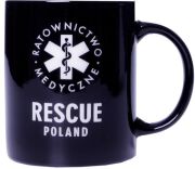 Kubek RESCUE POLAND Ratownictwo Medyczne 250 ml KNO1 czarny