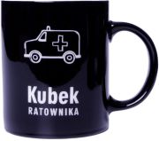 Kubek RATOWNIKA z Karetką 300 ml KNO3 czarny