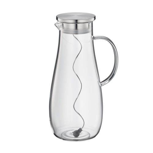 szklany dzbanek na wodę, ze spiralą na owoce, 2,0 l