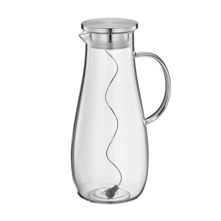 szklany dzbanek na wodę, ze spiralą na owoce, 2,0 l