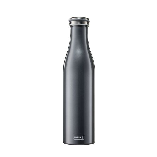 butelka termiczna, stalowa, 0,75 l, antracytowa metaliczna
