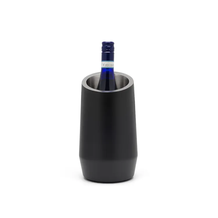 Cooler do wina z podwójną ścianką - czarny mat / Leopold Vienna