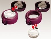 Mobilny termokubek – bordowy (burgundy)