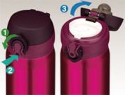 Mobilny termokubek – bordowy (burgundy)