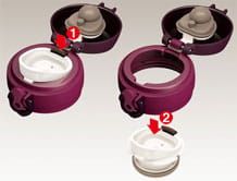 Mobilny termokubek - czarny