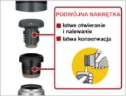 Termos z kubkiem do warunków ekstremalnych