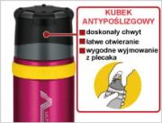 Termos z kubkiem do warunków ekstremalnych