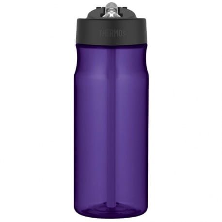 Butelka nawadniająca ze słomką – fioletowa