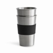 Kubki stalowe Sagaform To go 2 szt. 0,5 l 9 x 13 cm srebrne