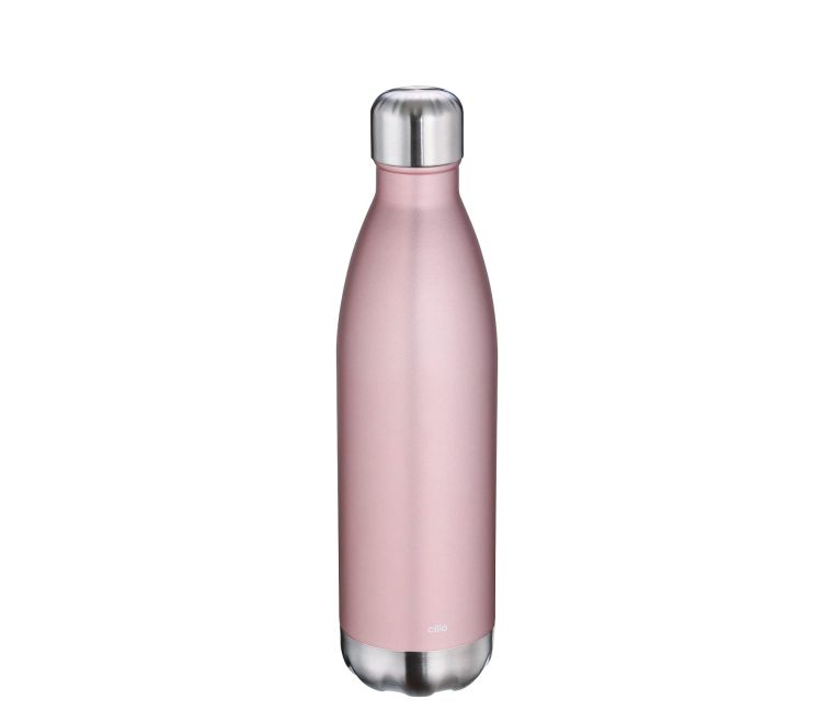 Butelka termiczna Cilio Elegante, stal nierdzewna, różowe złoto, 0,75 l