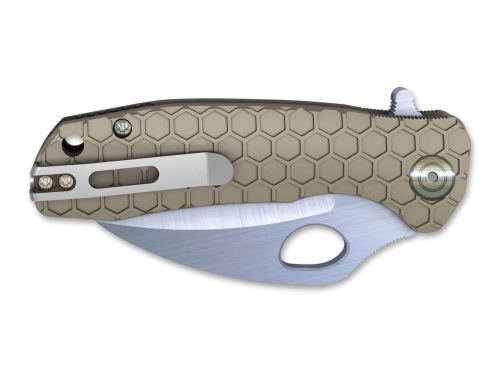 Nóż Honey Badger Claw D2 Medium Tan Plain