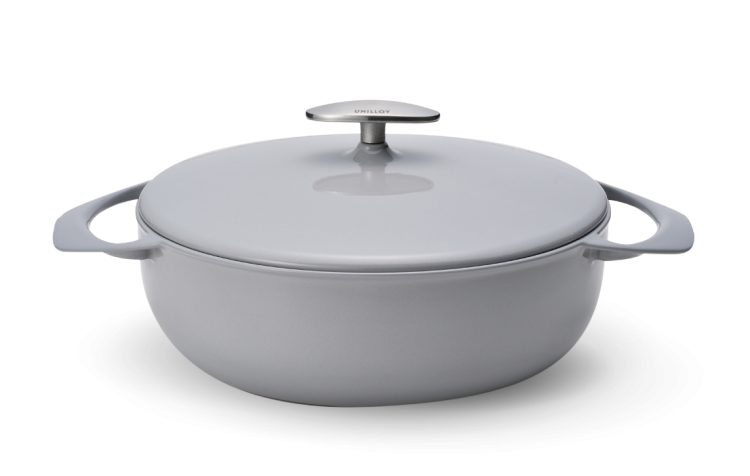 Garnek żeliwny UNILLOY Grey 22 cm [US220GR]