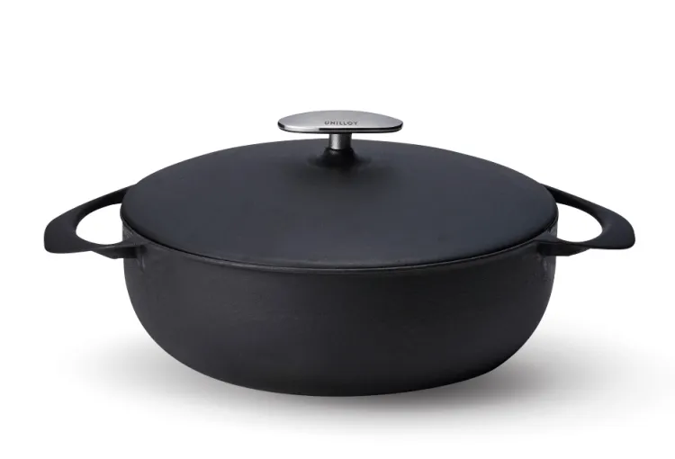 Garnek żeliwny UNILLOY Kurogane 24 cm [US240BK]