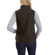 Damska Kamizelka Carhartt Sherpa Lined Mock Neck Vest DARK BROWN