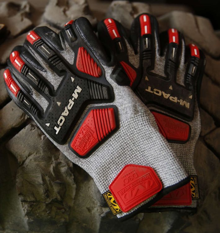 Rękawice Mechanix M-Pact® Knit CR5A4 GREY