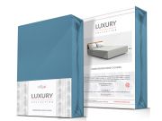 Prześcieradło jersey elastan z gumką BLUE/NIEBIESKI/90x200x30
