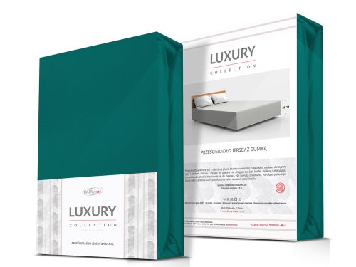 Prześcieradło jersey elastan z gumką GREEN/ZIELONY/90x200x30